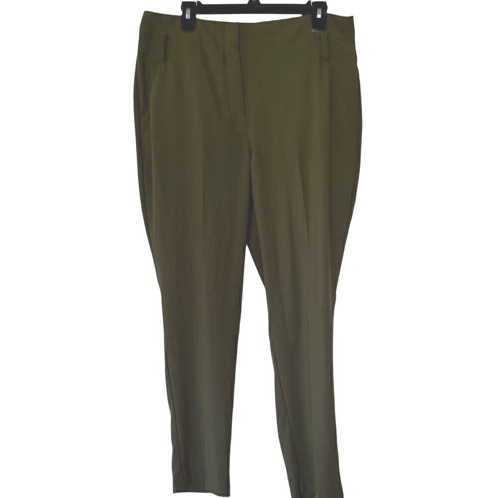 New York & Company 7th Avenue Olive Green Dress Pants Size 14 NWT 3802
